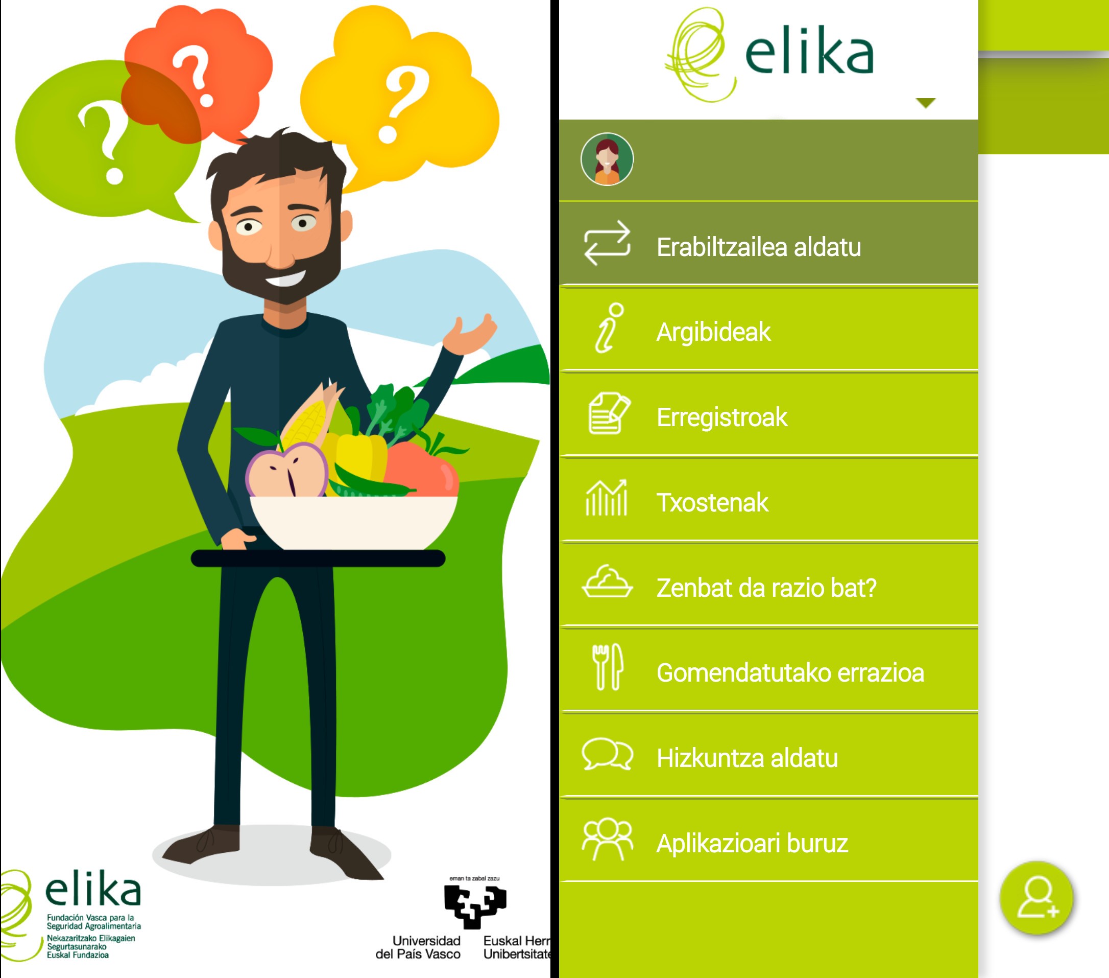 ELIKAapp, modu osasungarriagoan jan nahi duten guztientzako tresna