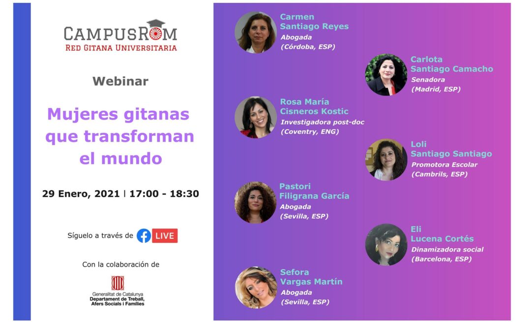 Campus Rom: Mundua eraldatzen ari diren 7 emakume ijitok parte hartuko dute webinarrean